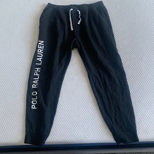 Black polo joggers